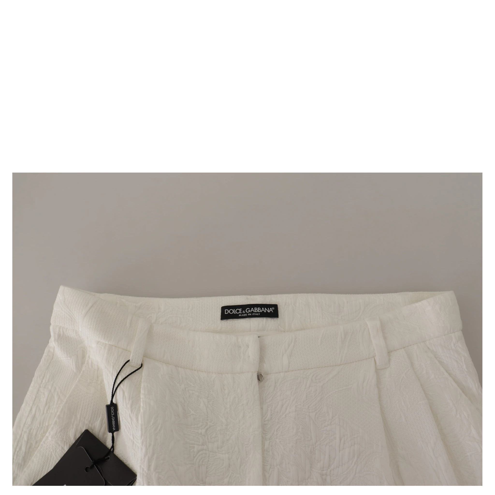 White High Waist Culotte Cotton Shorts