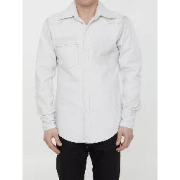 قميص من قماش الدنيم القطني