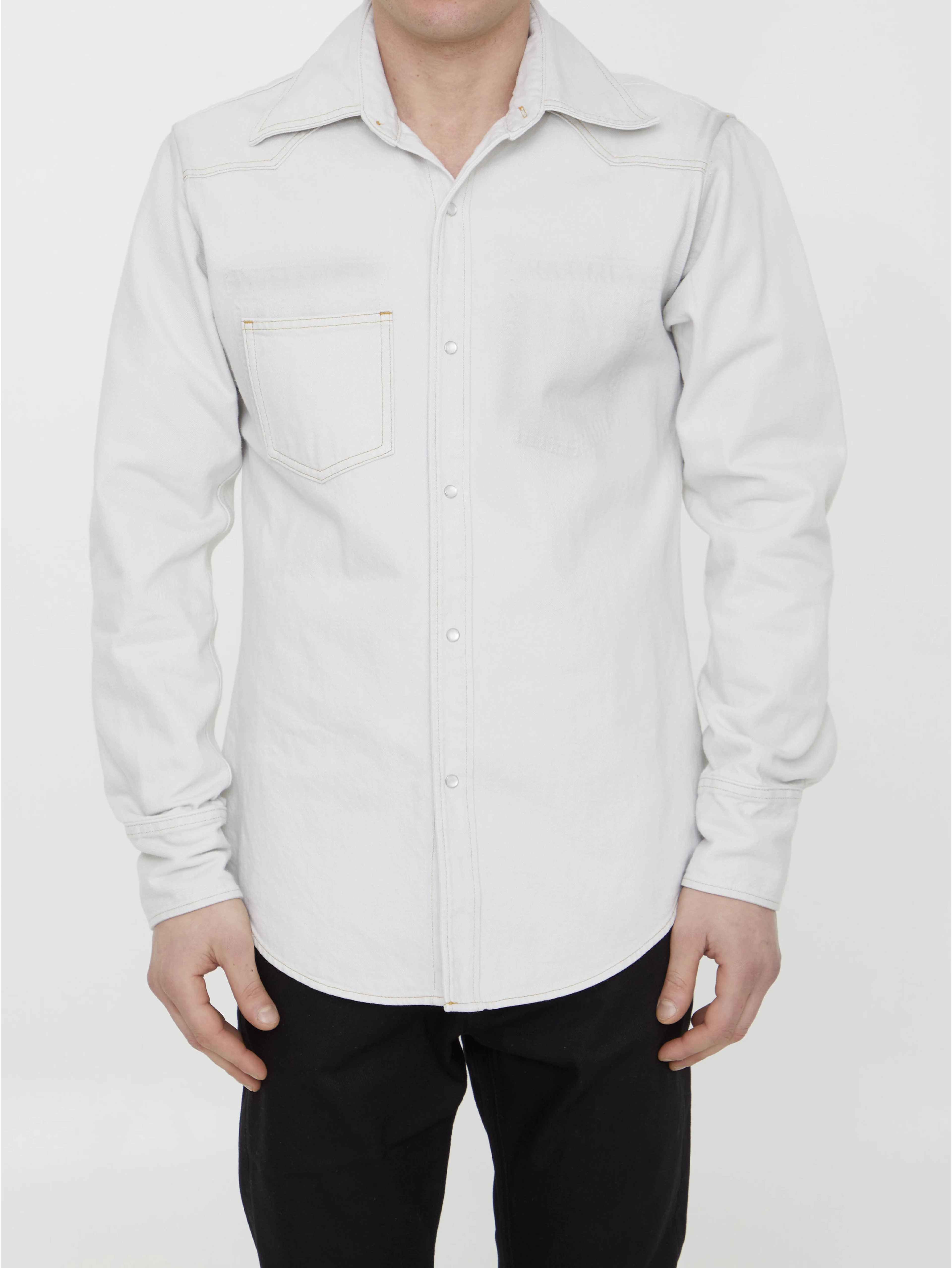 Cotton denim shirt