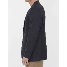 Single-breasted wool jacket