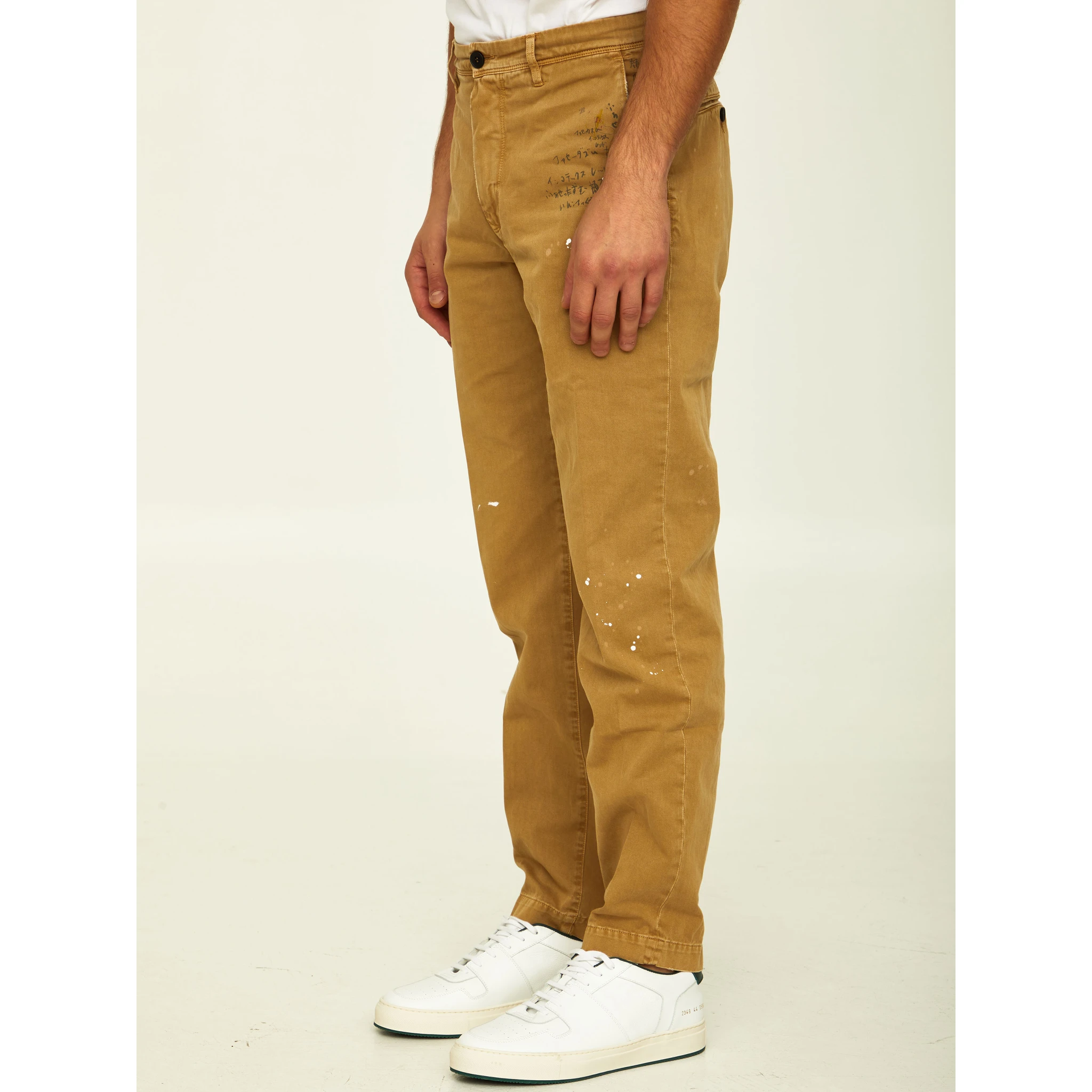 Camel cotton trousers