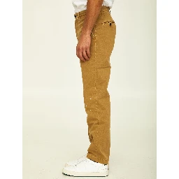 Camel cotton trousers