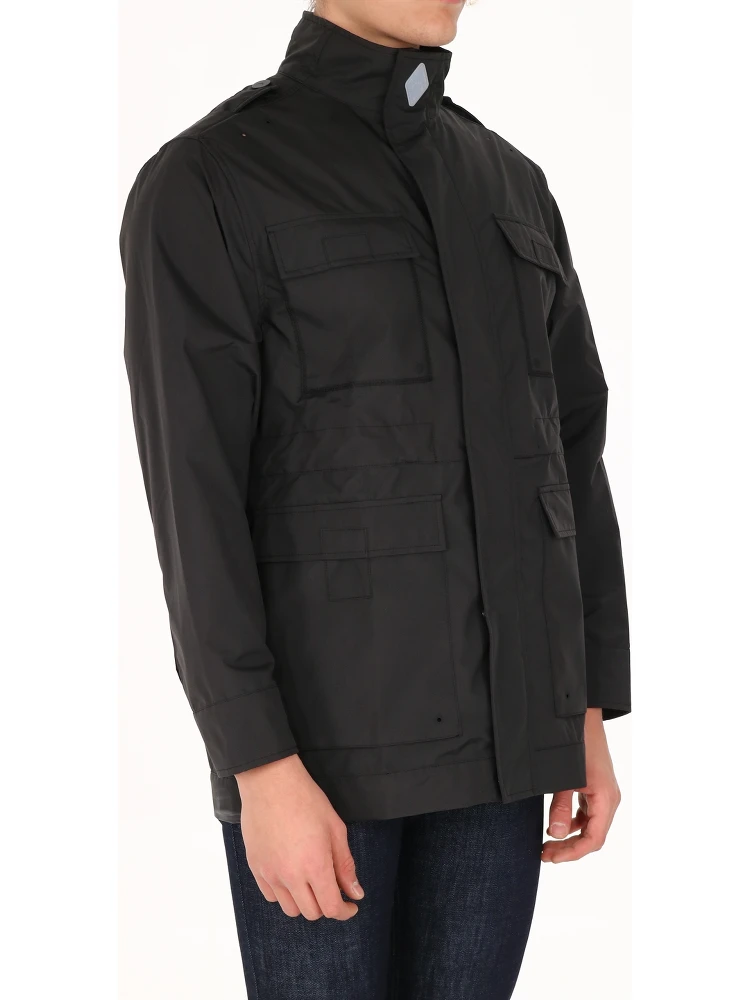 Windproof jacket 4 pockets black alternative
