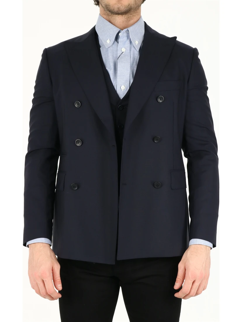 Blue wool jacket