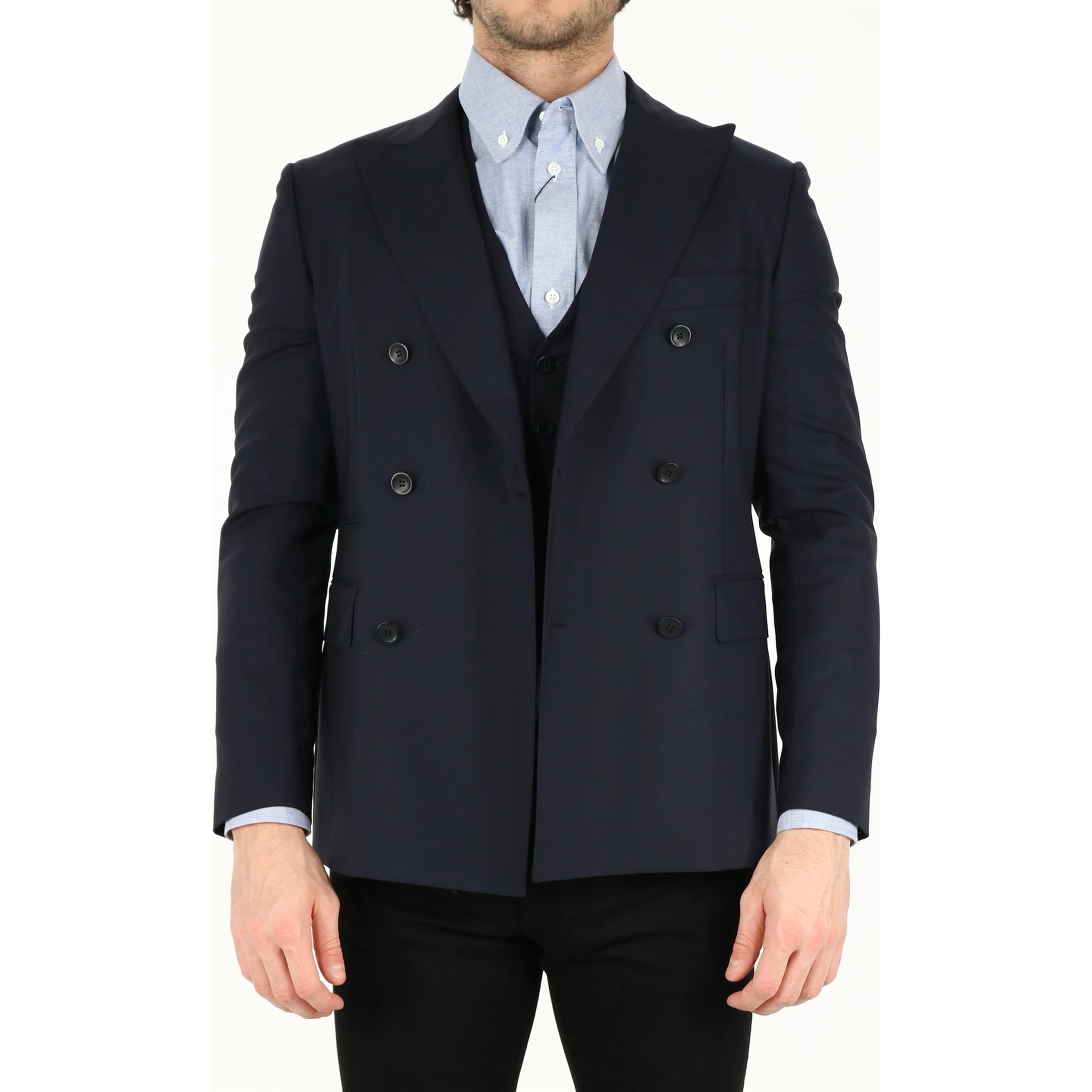Blue wool jacket