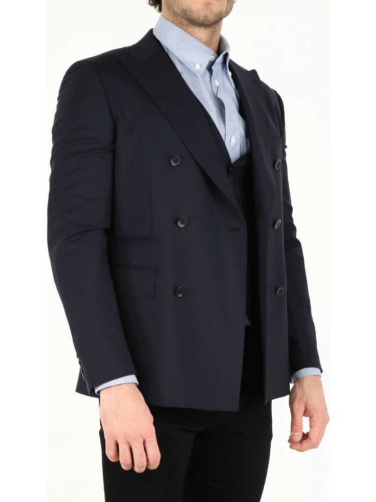 Blue wool jacket alternative