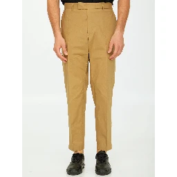 Beige cotton trousers