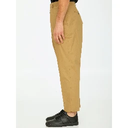 Beige cotton trousers