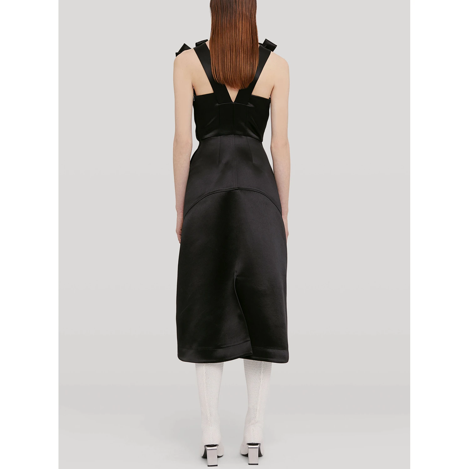 Bow-detail Midi Dress