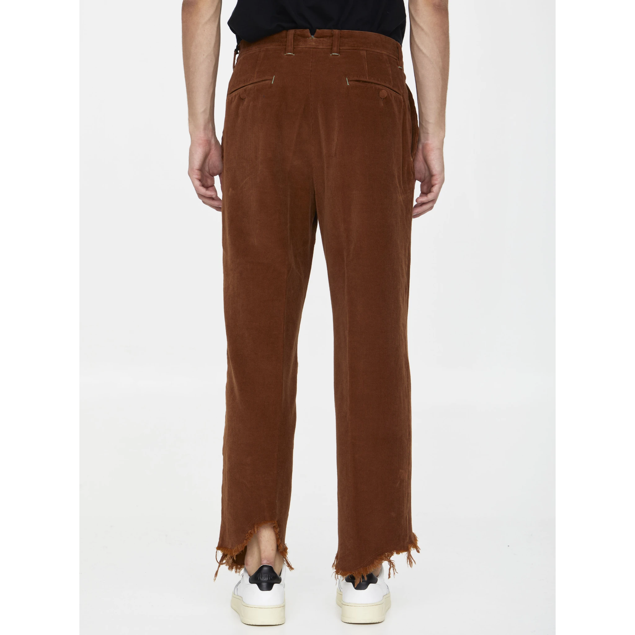Cognac velvet trousers