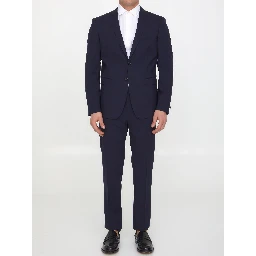 virgin wool-blend suit