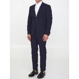 virgin wool-blend suit