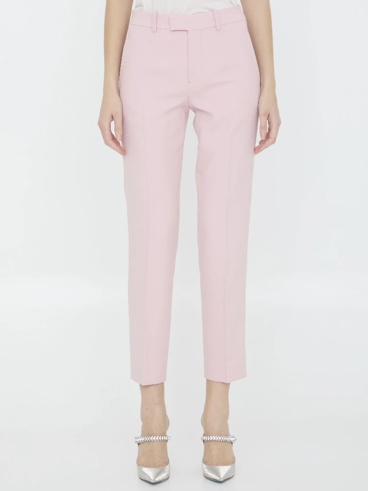 Wool tailored trousers