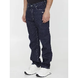 Off embroidery jeans