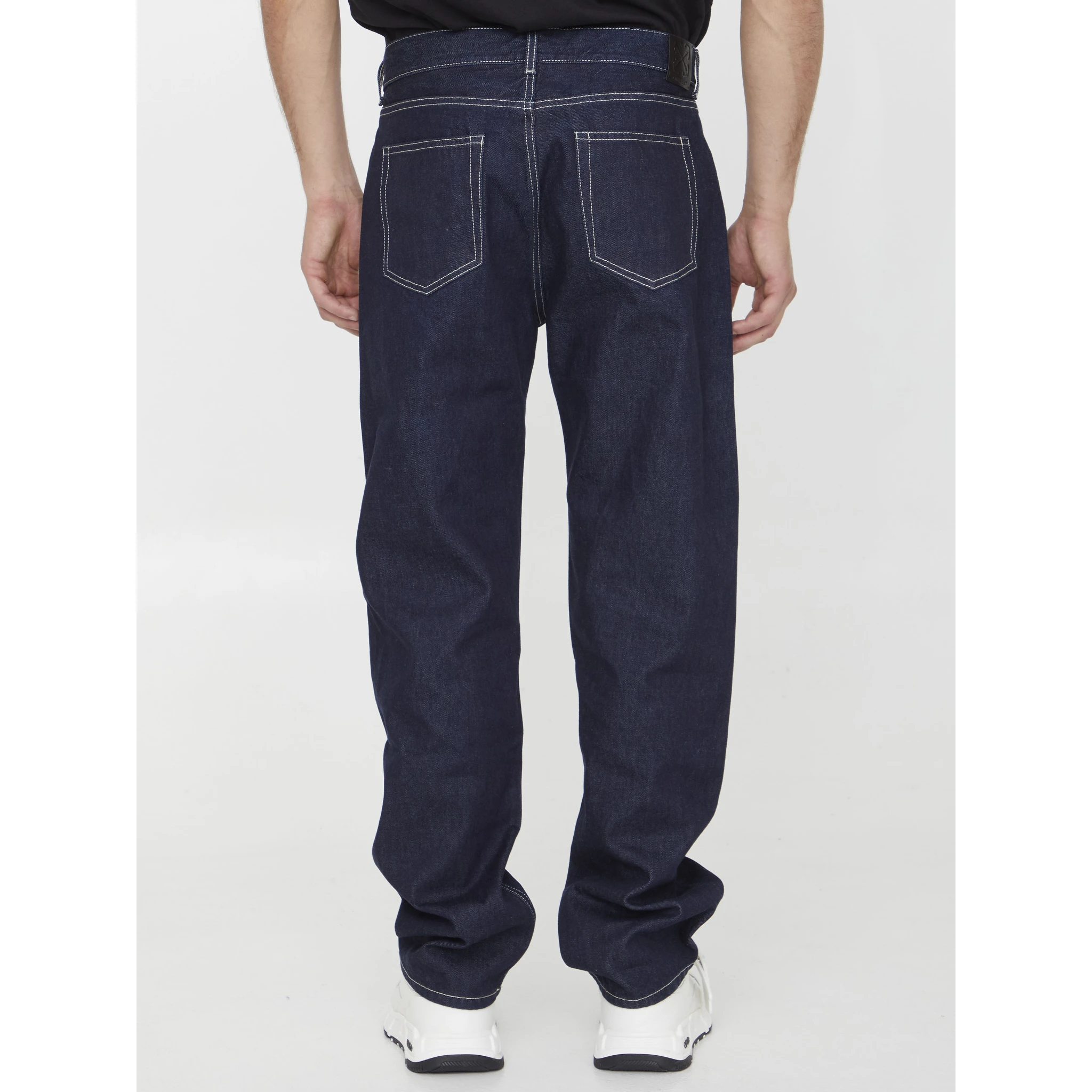 Off embroidery jeans