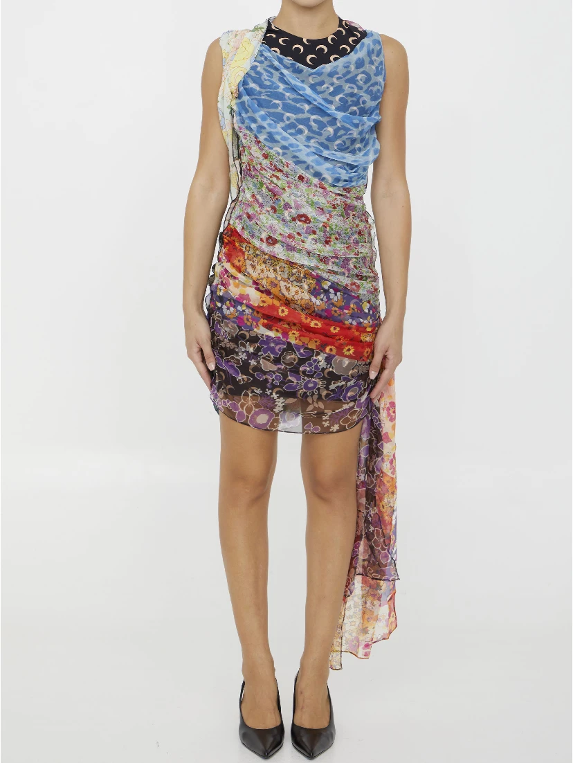 Regenerated Scarves dress