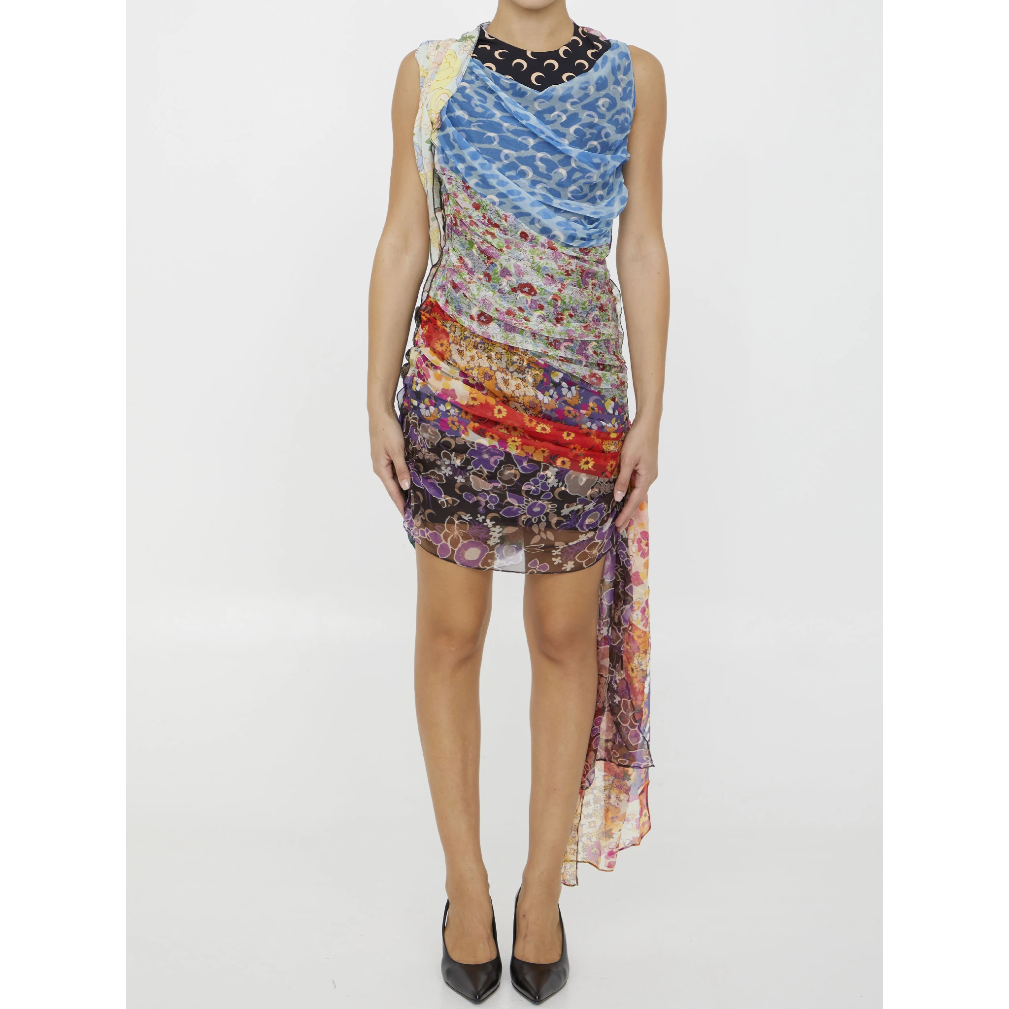 Regenerated Scarves dress