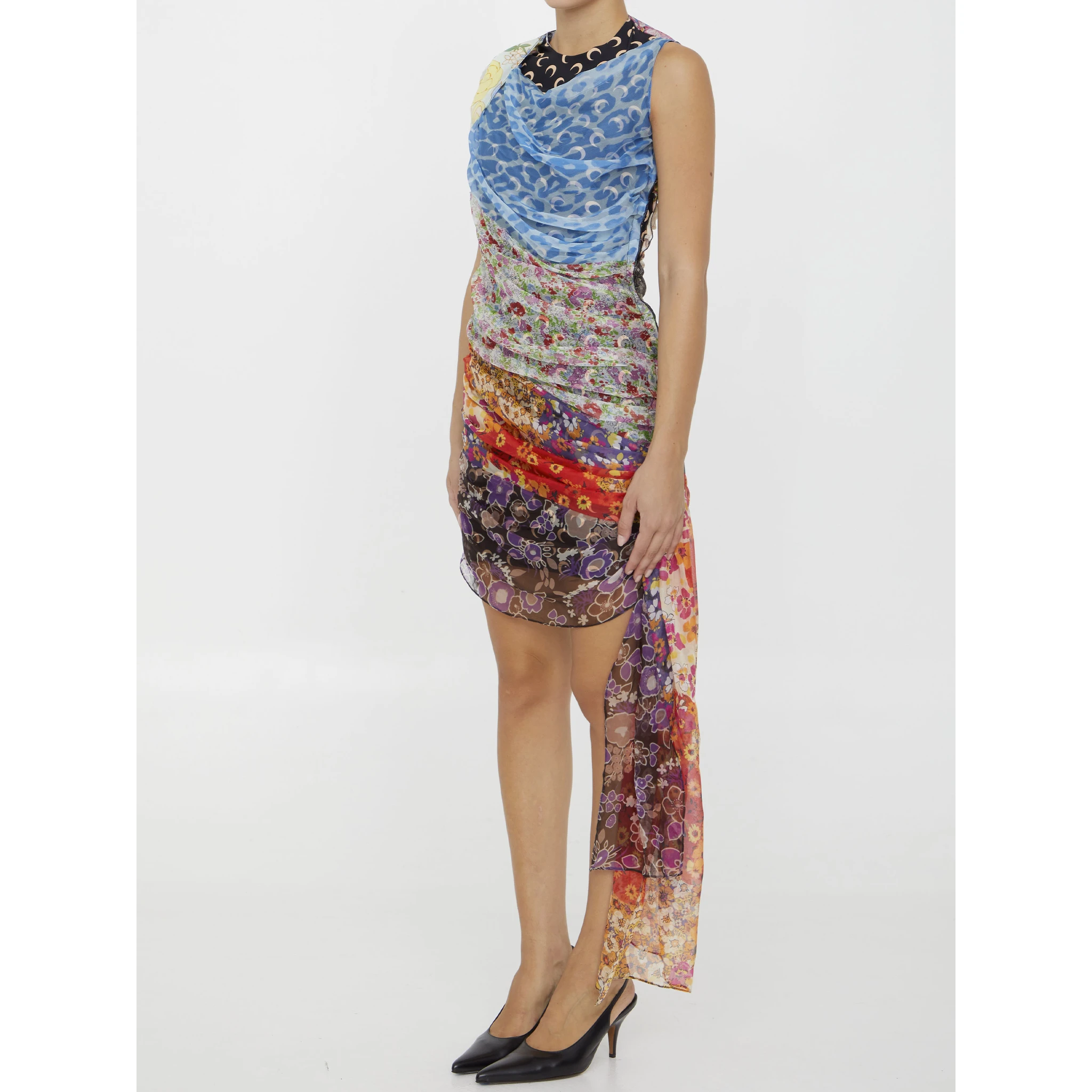 Regenerated Scarves dress