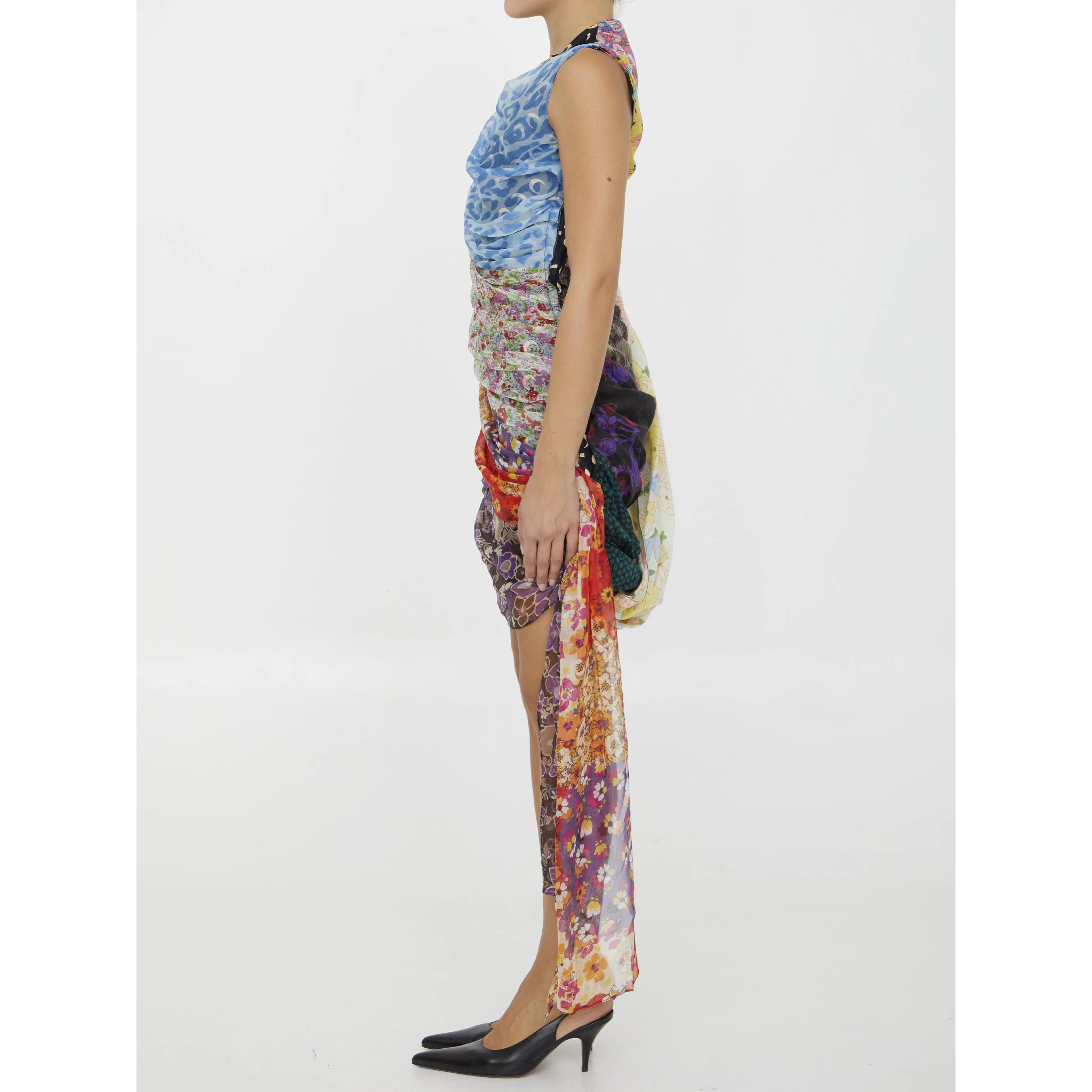 Regenerated Scarves dress