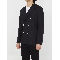 Double-breasted stretch jacket