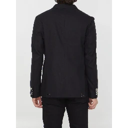 Double-breasted stretch jacket