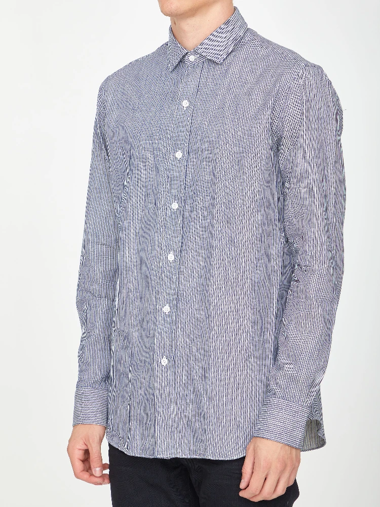 Striped cotton shirt alternative