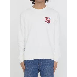 Printed cotton sweatshirt