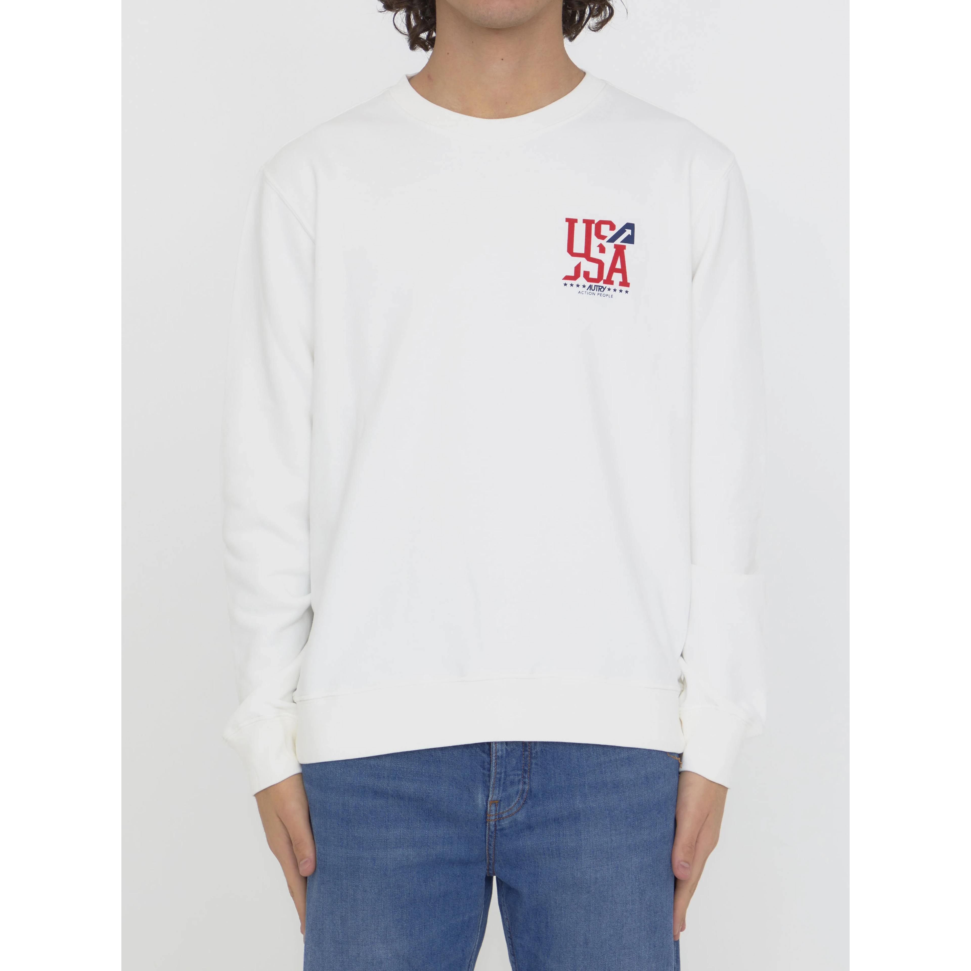 Printed cotton sweatshirt