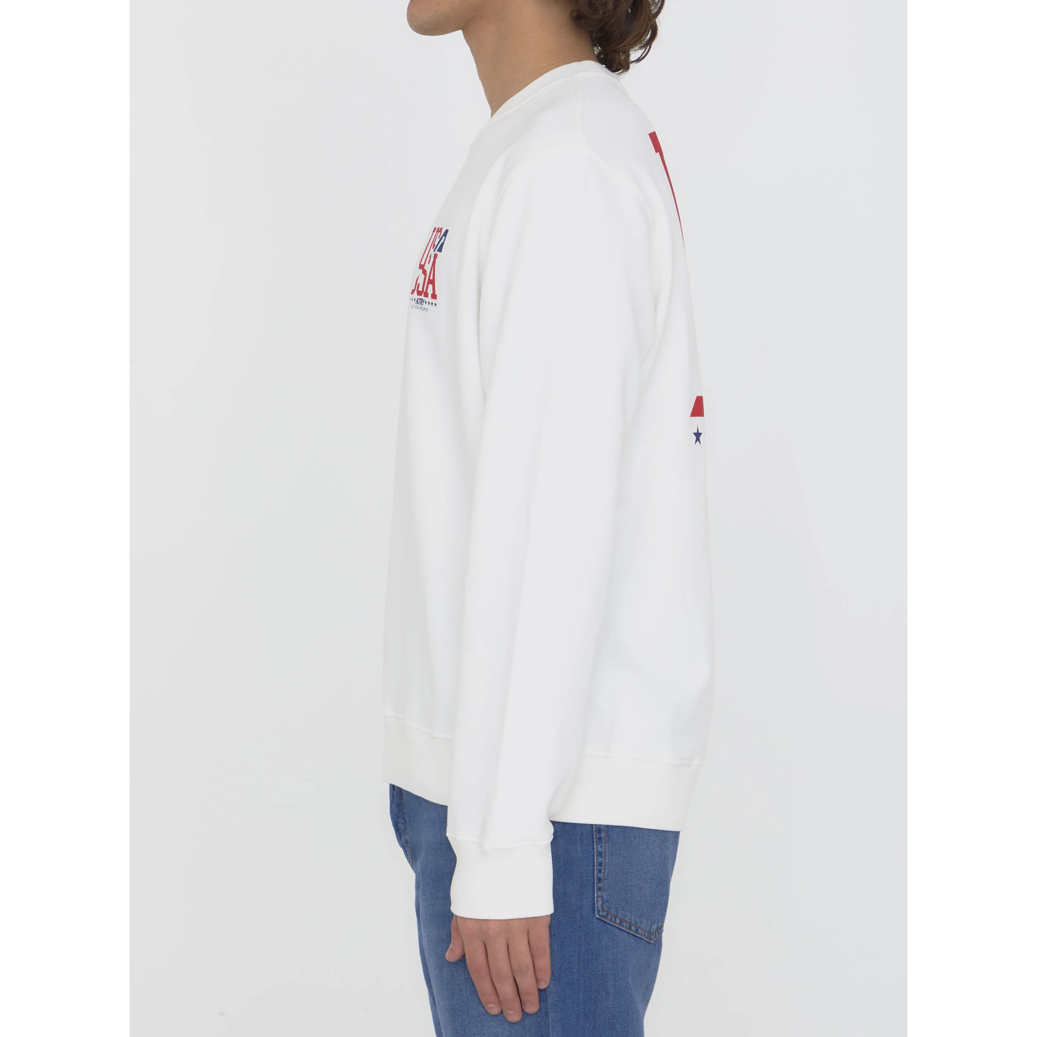 Printed cotton sweatshirt