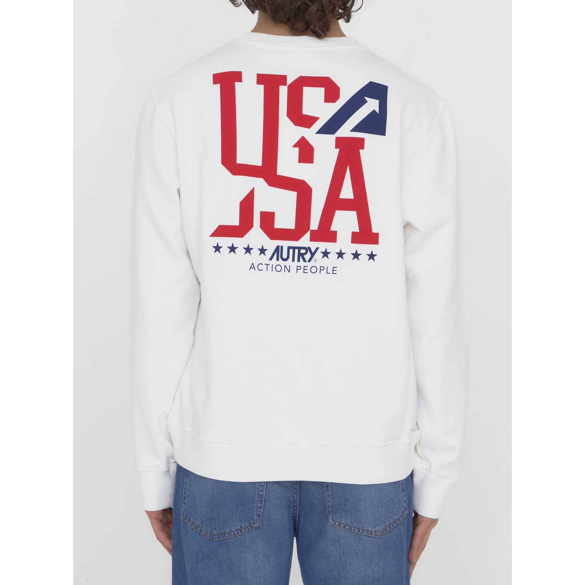 Printed cotton sweatshirt