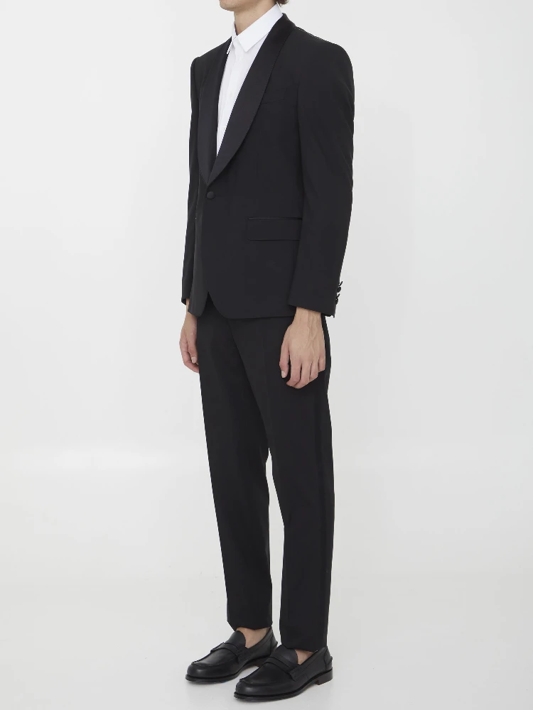 Wool and silk tuxedo alternative