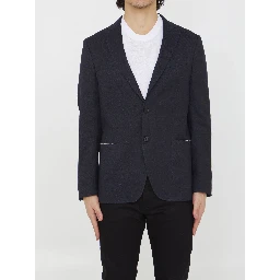 Linen and viscose jacket