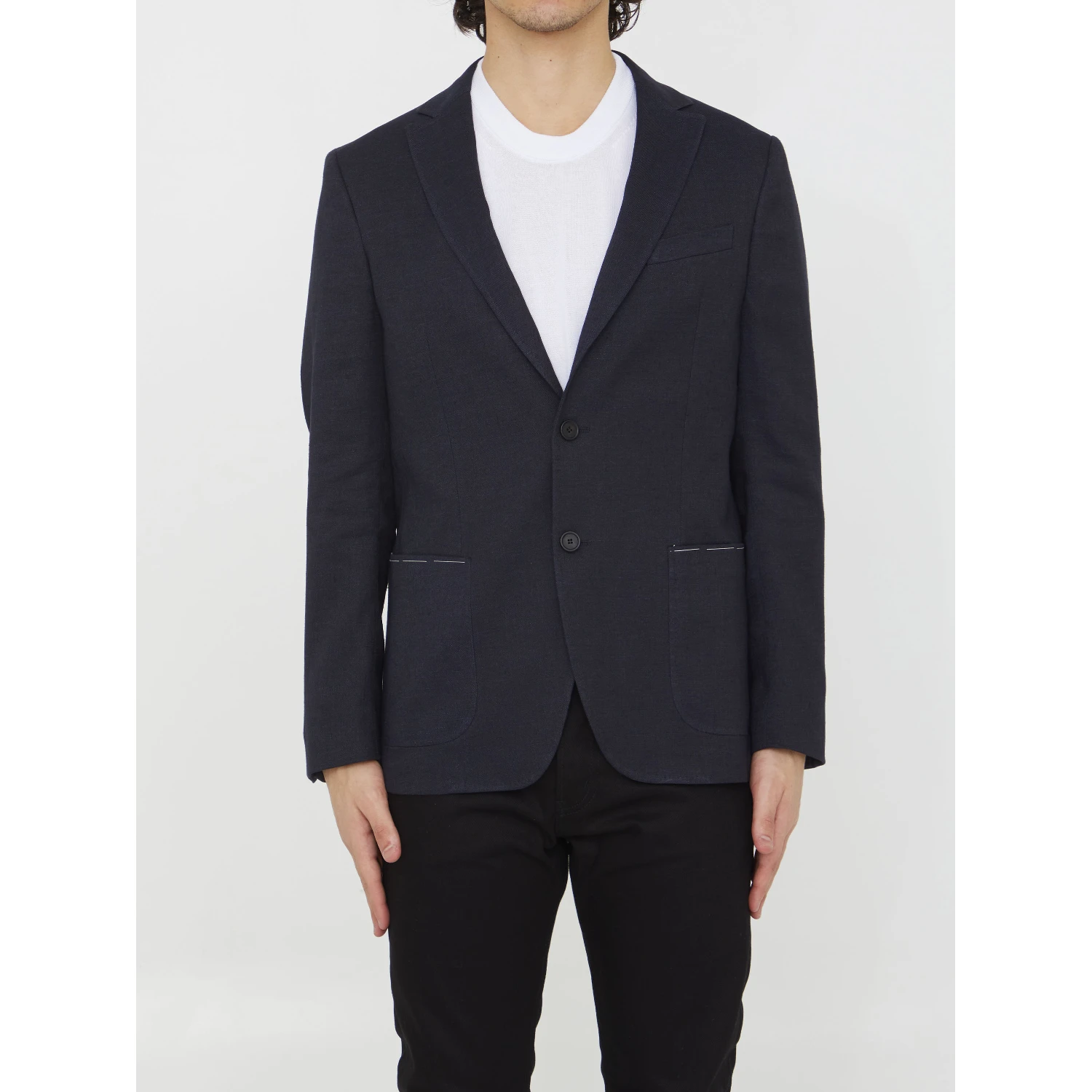 Linen and viscose jacket
