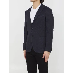 Linen and viscose jacket