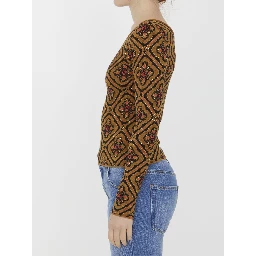 Jacquard fabric jumper
