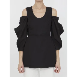 Cut-out cotton top