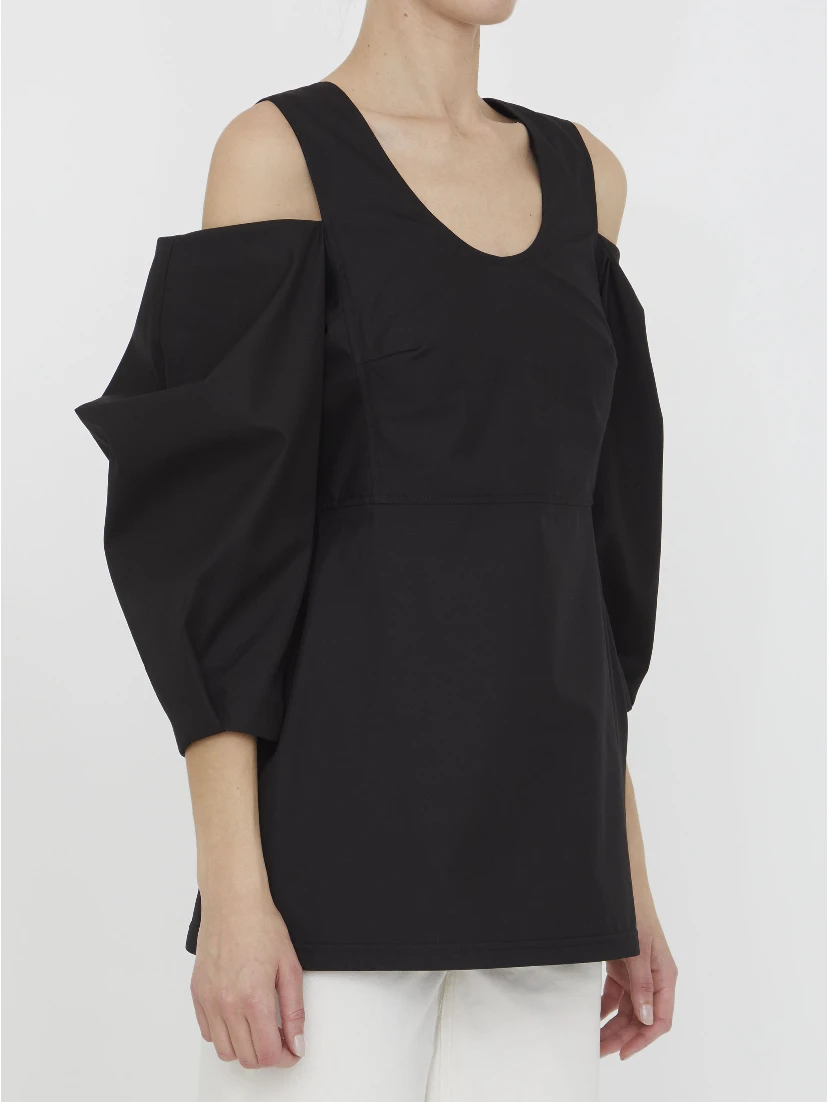 Cut-out cotton top