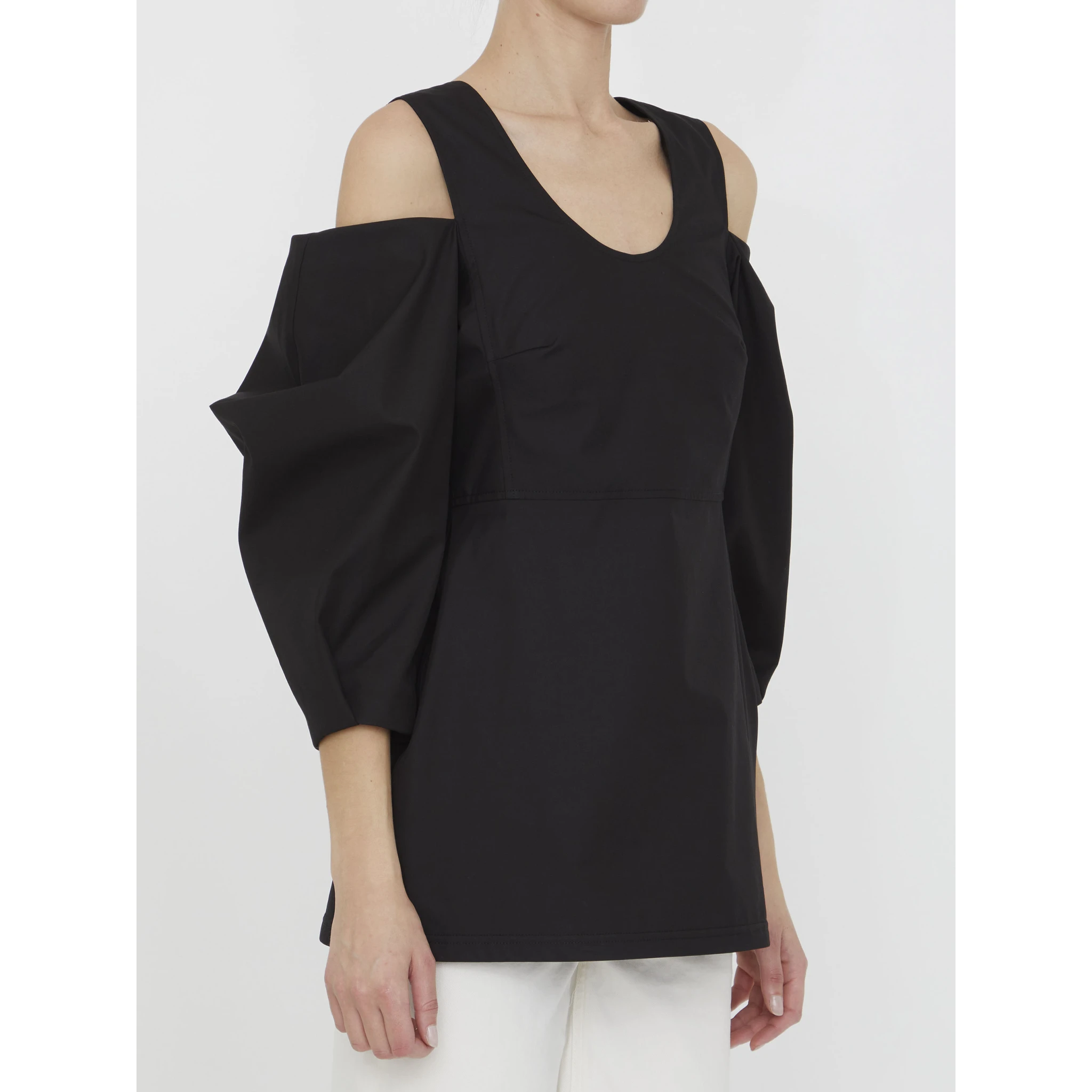 Cut-out cotton top