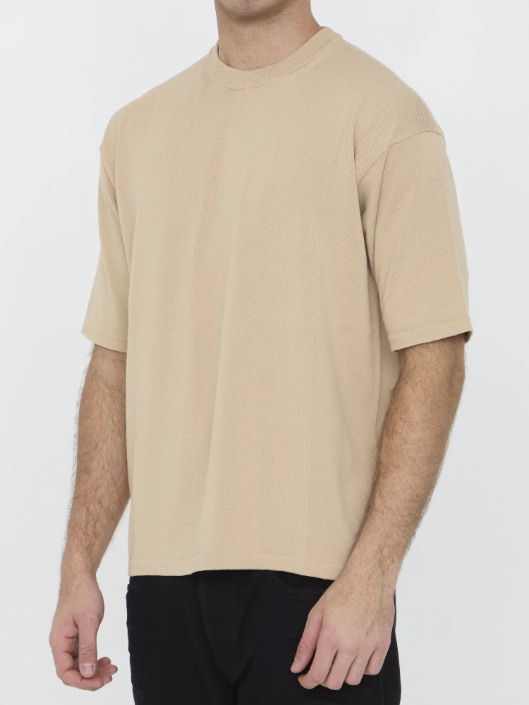 Short-Sleeved Crewneck Cotton T-shirt alternative