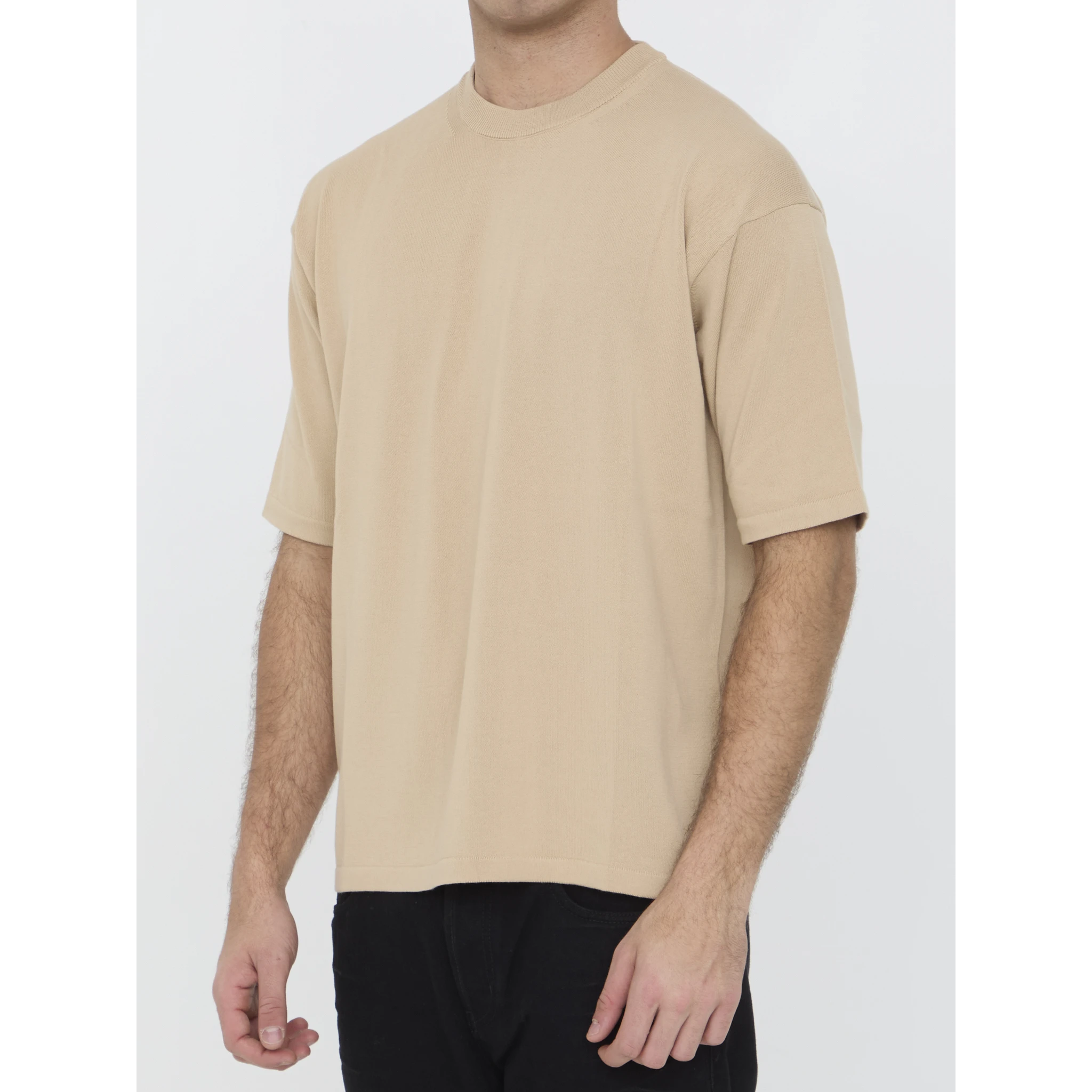 Short-Sleeved Crewneck Cotton T-shirt