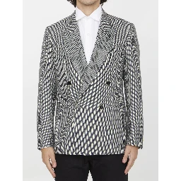 Double-breasted wool jacket