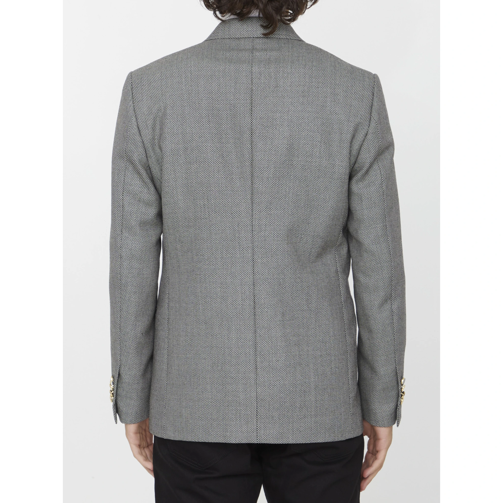 Double-breasted wool jacket