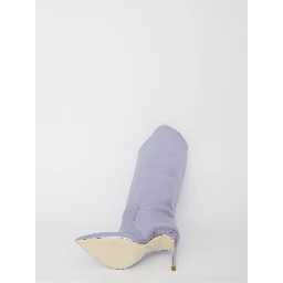 115mm leather stiletto boot