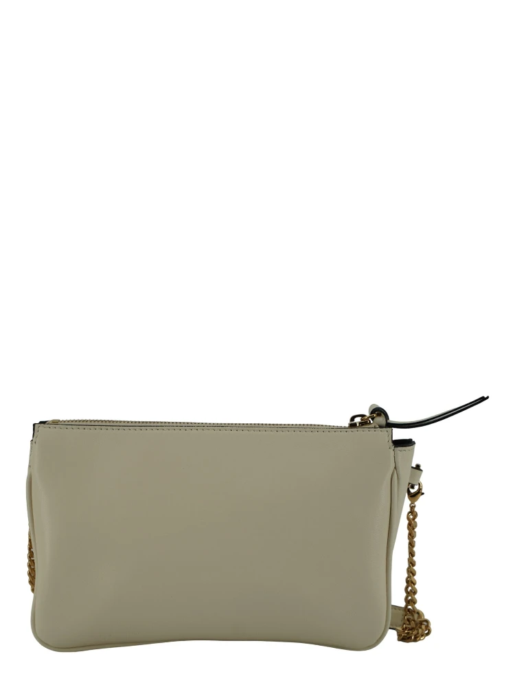 White Lamb Leather Pouch Crossbody Bag alternative
