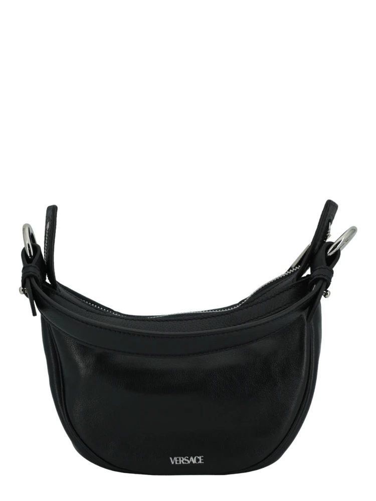 Black Calf Leather Hobo Mini Shoulder Bag alternative