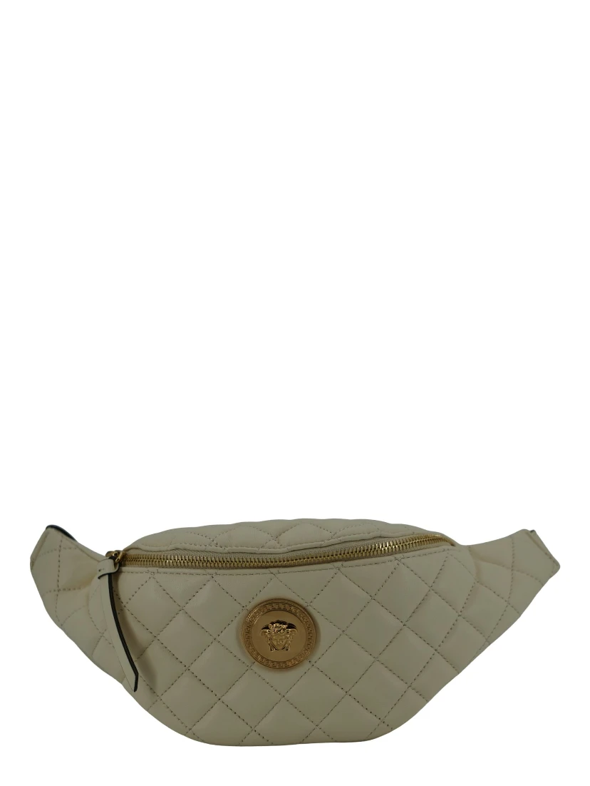 White Lamb Leather Belt Bag