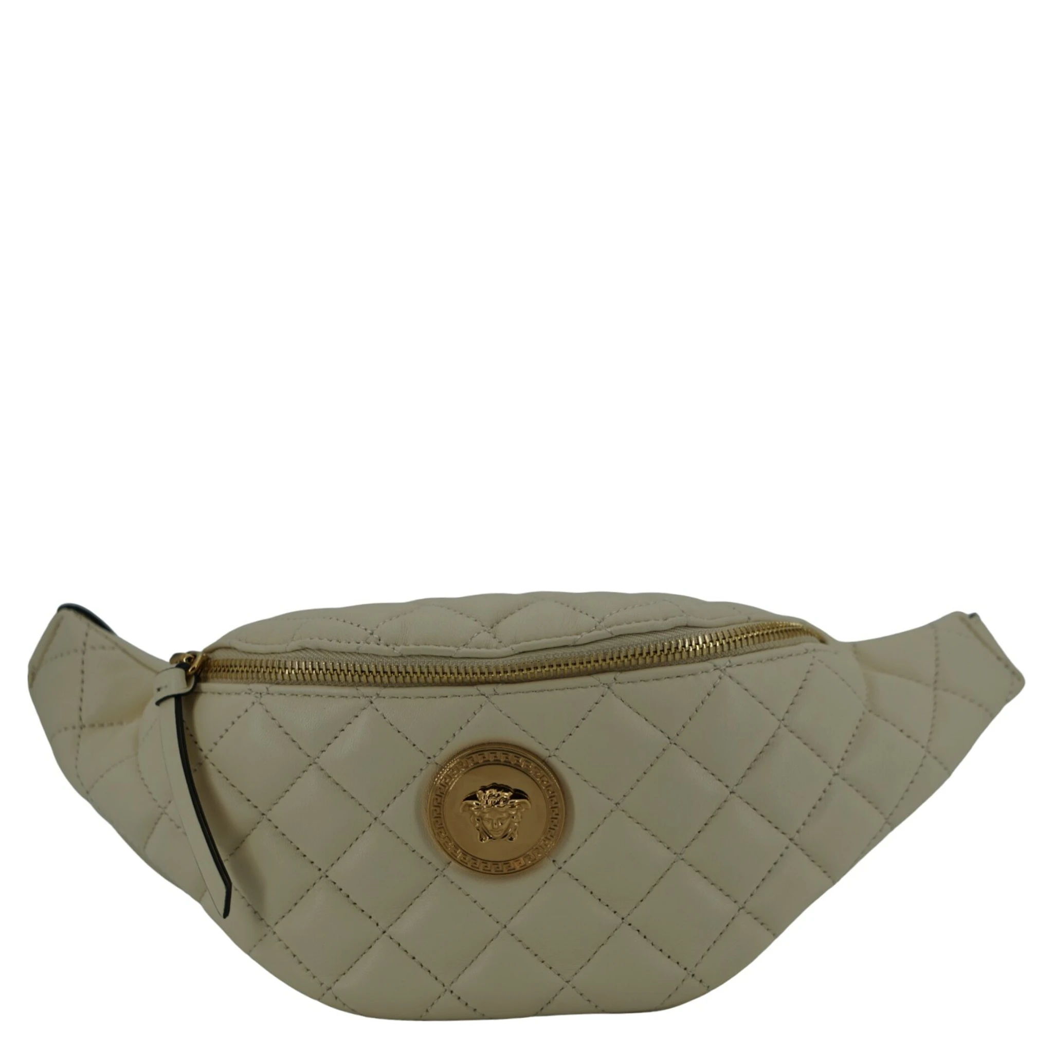 White Lamb Leather Belt Bag