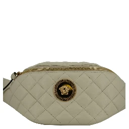 White Lamb Leather Belt Bag