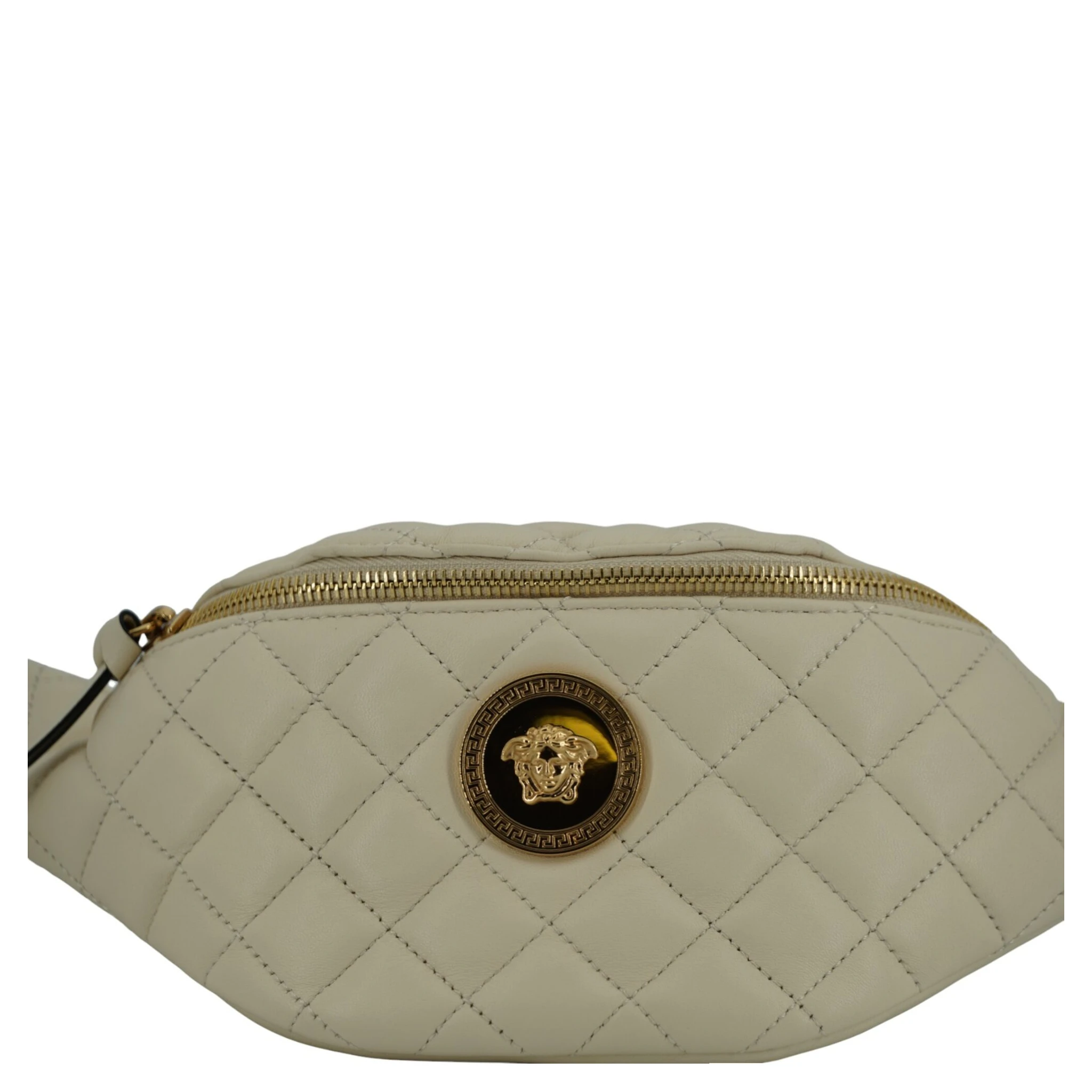 White Lamb Leather Belt Bag