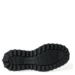 Black Leather Slip On Stretch Chelsea Boots Shoes